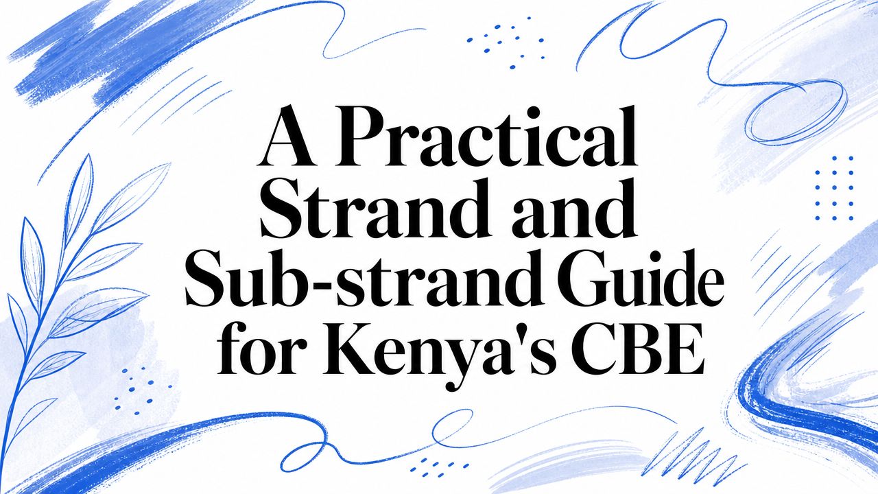 A Practical Strand and Sub-strand Guide for Kenya's CBE